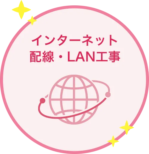 インターネット配線　LAN工事